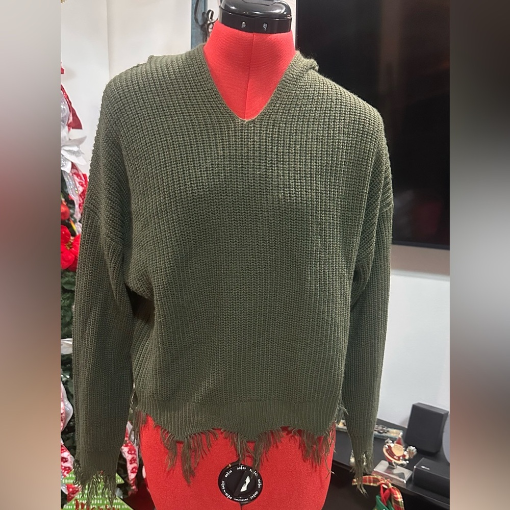 Olive Green women’s hoodie Sweater